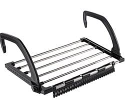 Ibenzoa® Opvouwbaar RVS Droogrek met Verstelbare Haken en Sokkenclips voor Diverse Toepassingen