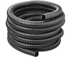 ProPlus Afvalwaterslang - 10 m - Afwatering - Temperatuurbestendig - Flexibel en Uittrekbaar - ø 32 mm - Voor het Geleiden van Afvalwater vanuit caravans/campers, vijvers en zwembaden - Afvoerkanaal - Zwart — afbeelding 1
