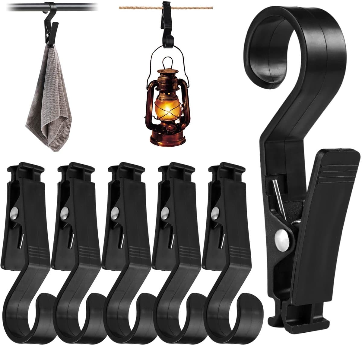 Washaken clips 6 stuks - groot en draagbaar - antislip plastic - ideaal voor buitengebruik - ShopVlot — afbeelding 1