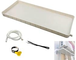 Condensopvangbak Airco - Lekbak Warmtepomp - Water Opvangen - Lekvrije Afvoer - 815x330mm of 930x430mm - Zwart