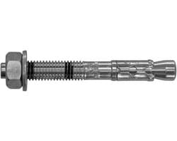 Vergulde Doorsteekanker - M12 Ankerbout - Zware Bevestigingen - Zink Verzinkt - 12 x 100 mm - Zilver