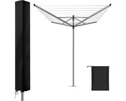 Beschermhoes voor droogmolen met ritssluiting, 420D Oxford, waterdicht, winddicht en uv-bestendig, scheurvast (160 x 15 x 15 cm)