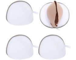 Wasnet, 19 x 17 cm, netbeha, waszak met ritssluiting, halve cirkel, waszak voor wasgoed, lingerie, wasbescherming voor dames