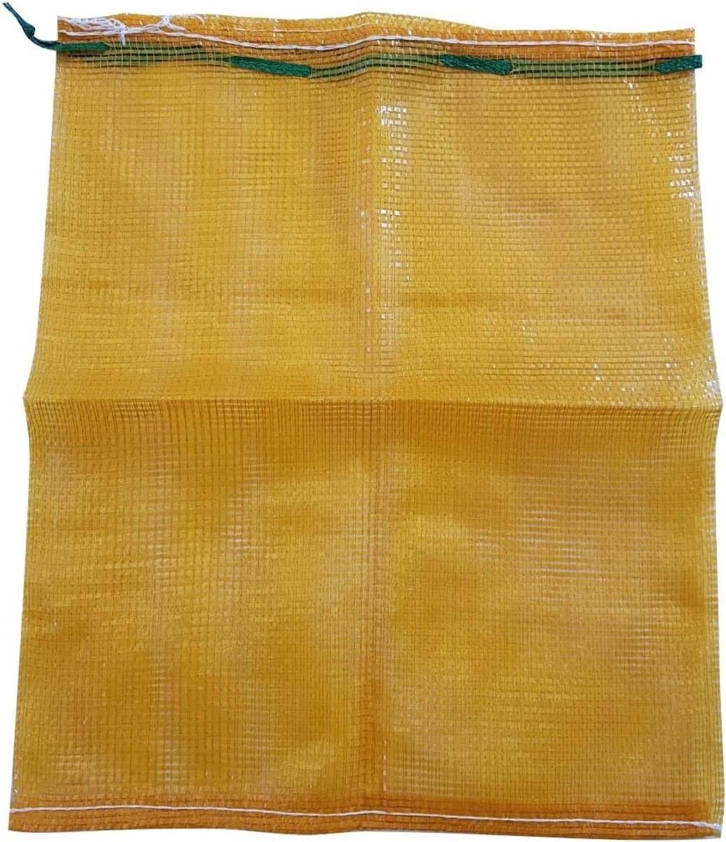 Mesh Geweven Zakken - Opslag Tassen - Hout Opslag - Sterk Polypropyleen - 50 x 60 cm - Oranje — afbeelding 1