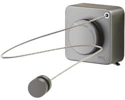 Uittrekbare Waslijn - Intrekbare Kleerhanger - Was Drogen - Niet Doorhangend - 1 Meter - Grijs