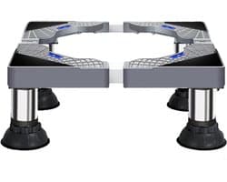 Wasmachinevoet - Apparatenondersteuning - Stabiele Plaatsing - Verstelbaar & Versterkt - 40-60cm Breed - Geborsteld