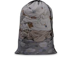 Waszak voor de wasmachine - 70 x 90 cm, zwart, voor delicate kleding