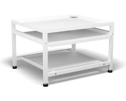 Bodo® - Wasmachine Verhoger - Wasmachine Verhoger Met Uitschuifbare plank - Wasmachine opbouwmeubel - Wasmachine Sokkel - Universeel - Wit