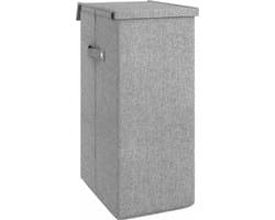 vidaXL - Wasmand - inklapbaar - 64,5x34,5x59 - cm - kunstlinnen - grijs