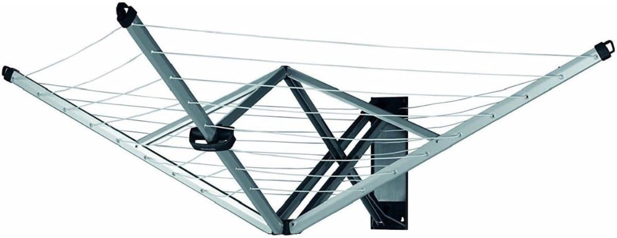 TIM® Wanddroogrek Inklapbaar - Wanddroogrek - Zilver - 184cm x 182cm x 109cm; 5.49 kg — afbeelding 1