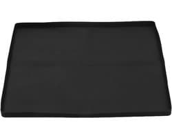 Siliconen Mat - Lekmat Apparaat - Apparaten Beschermen - Opstaande Rand - 50x50x2CM - Zwart
