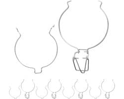 Draadklemmen Weckpotten - Afsluitclips Bussen - Voedsel Bewaren - Veerbelast Ontwerp - 6 Stuks - Zilver