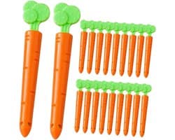 Zaksluiters Wortel - Voedselclips - Voedsel Vers Houden - Sterke Grip - 20 Stuks - Oranje