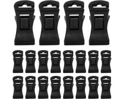 40 Stuks Zwarte Plastic Sokkenklemmen met Haak Antislip Droogrek Clips voor Waslijn Kleding Veelzijdige Sokkenhouder Geschikt voor Diverse Stoffen Formaten Duurzaam Stevig