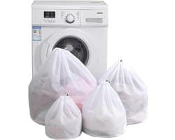 4 Stuks Wasnetten voor Kleding - Diverse Maten Waszakken voor de Wasmachine en Opberging