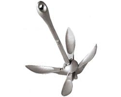 Grafeilanker 32 kg - Vaaranneer - Veilig Aanleggen - Stabiele Grip - 32 kg - Grijs