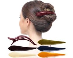 Haarspeld Klemmen - Krokodil Clips - Dagelijkse Styling - Sterke Grip - 6 Stuks Groot - Meerkleurig