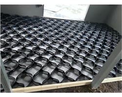 Grondstabilisatieroosters - Grindstabilisator Bodemversterking - Oprit Parkeren Tuin - Hoge Draagkracht 3600kg - 5cm of 10cm dik - Zwart