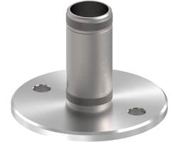 Roestvrijstalen Anker - Muur Vloer - Buis Bevestigen - V2A Materiaal - 337mm Buis - Zilverkleurig