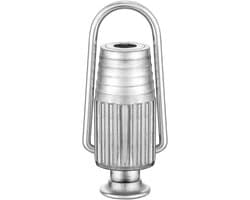 Waslijnspanner - Katrol Bevestiging - Strakke Waslijn - Duurzaam Aluminium - 8 x 3.5 cm