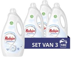 Robijn Stralend Wit Vloeibaar Wasmiddel - 3 x 60 wasbeurten - Voordeelverpakking