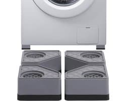 Anti Trillingsmat Wasmachine - en Wasdroger - Geluidsdempende Antislip Mat - Rubber Mat Trillingsdempers - Trillingsdempers wasmachine – Extra dik - Voetjes wasmachine & droger - Wasmachine demper – Anti trillings - vibratie - dempers pads – Antislip