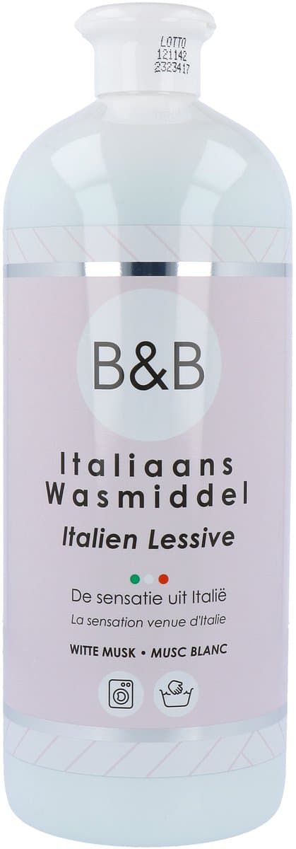 B&B Italiaanse Wasparfum Wasmiddel Witte Musk - 1000 ml — afbeelding 1