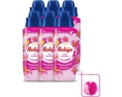6 x Robijn – Wasparfum – Intense Pink Sensation – 342 ml - Bulkverpakking - Wasparfum - Wasgeur