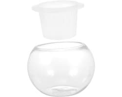 1set Glazen Bloemenvase Voor Hydroponische Planten Elegante Bloemhouder Plant Pot Voor Thuis Kantoor Decoratie Creatief Functioneel Ontwerp Voor Bloemenwinkels Bijzondere