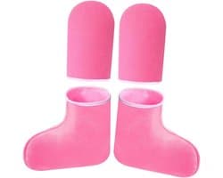 1set Paraffine Was Handschoenen Voetbooties Voor Hydratatie Warmtebehandeling Voor Thuis Salon Comfortabele Therapie Voor Hand Voetverzorging