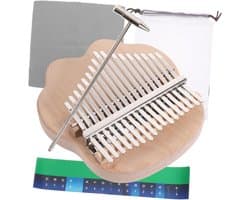 1set Kalimba Toetsen Draagbaar Vingerpiano Muziekinstrument Voor Beginners Veilig Praktisch Voor Volwassenen Gemakkelijk Te Spelen Compact