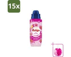 15 x Robijn – Wasparfum – Intense Pink Sensation – 342 ml - Bulkverpakking - Wasparfum - Douchemop - Wasgeur