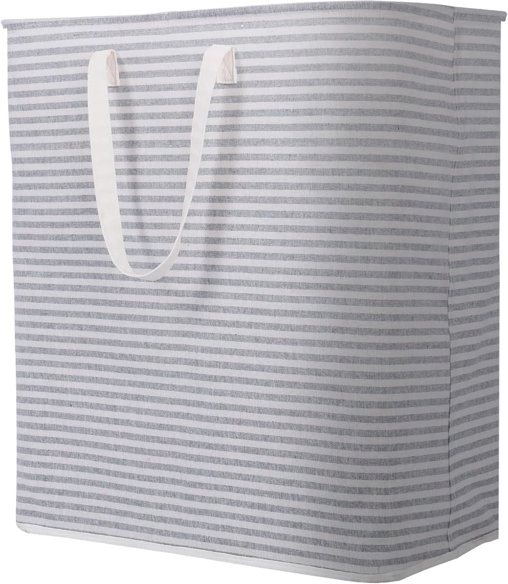 Opvouwbare wasmand 100 liter - Grote capaciteit - Waterdicht van PE - Grijs — afbeelding 1