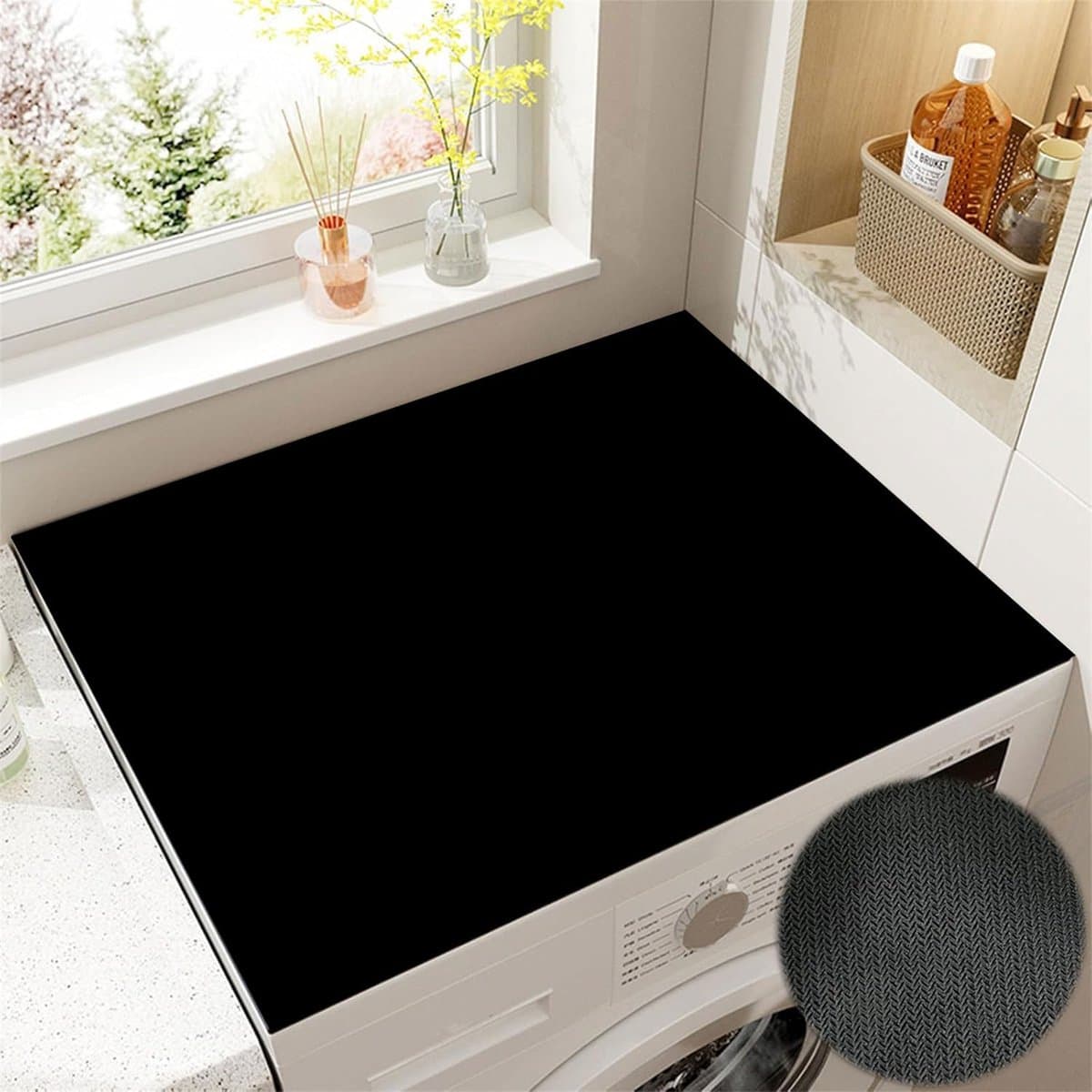 Universele Katoenen Wasmachine- en Drogerhoes – Antislip, Krasbestendig, Wasbaar en Op Maat Knipbaar, Multifunctioneel voor Keuken- en Huishoudapparaten, 60x60 cm — afbeelding 1