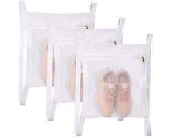 3-delige droogzakken voor sneakers, netzakken voor schoenendrogers, netzakken voor het wassen en drogen van sneakers in de droger, grote netzakken voor wasgoed met rits en riem, past op de meeste drogerdeuren, 40 x 35 cm