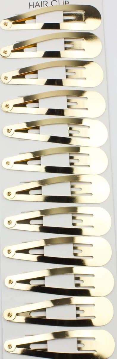 Set van 12 Metalen Haarspeldjes 5cm - Gender-neutrale Klik Klak Haaraccessoires — afbeelding 1