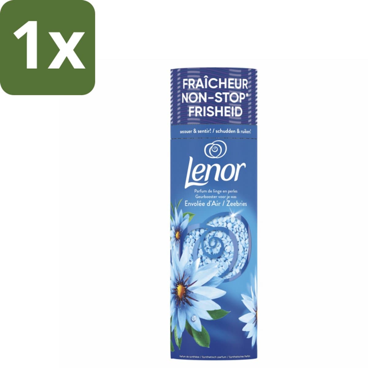 1 x Lenor - Geurbooster - Zeebries - Non-Stop Frisheid - 19 Wasbeurten - Zeebries Geurbooster - Geur In Was - Frisheid In Kast - Geur Op Maat - Wasgeur — afbeelding 1