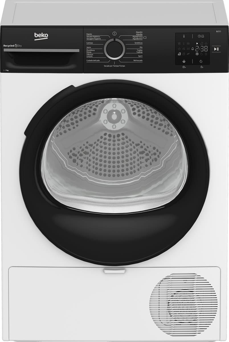 Beko BM3T37230W wasdroger Vrijstaand Voorlader 7 kg Wit — afbeelding 1