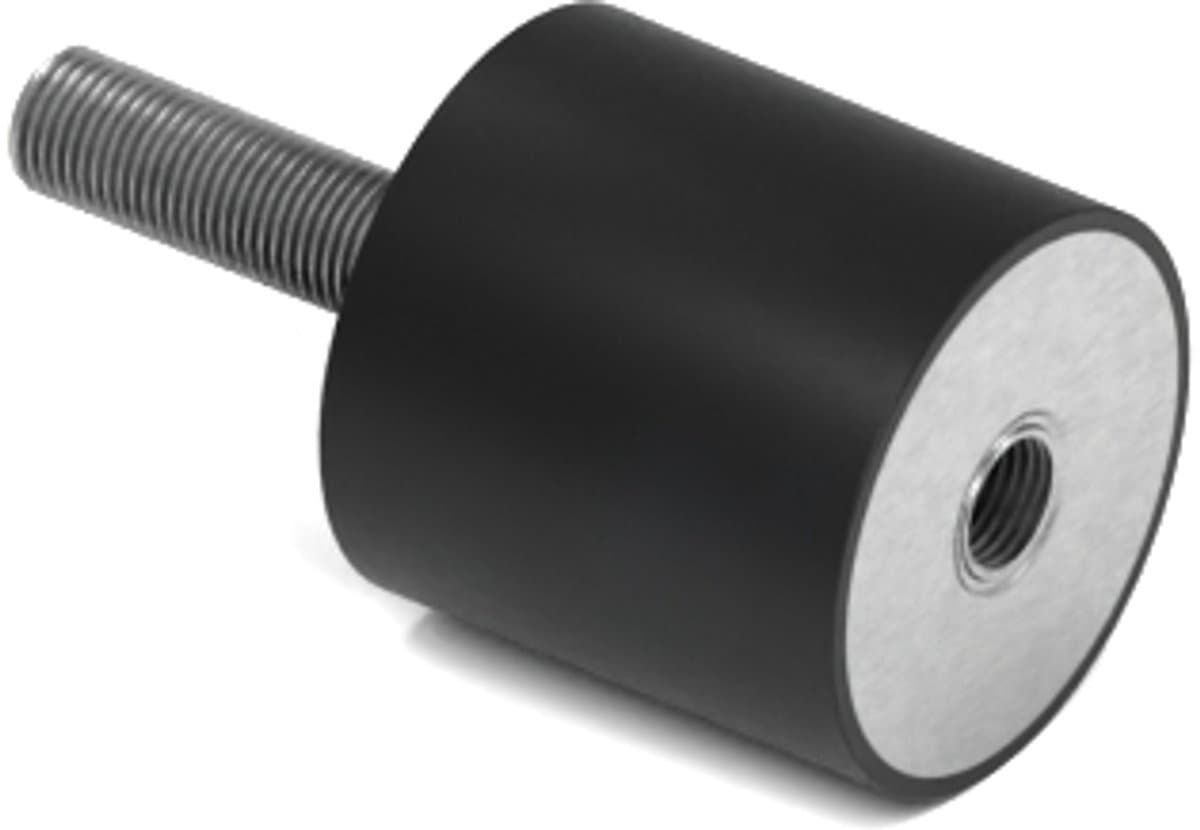 Rubbermagazijn - Trillingsdemper Type B 20x20mm - M6 - Set 10 stuks — afbeelding 1