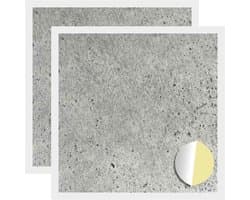 vidaXL - Zelfklevende - schroefcover - 2 - pcs - Beton - Grijs - Ø - 20 - x - 0,5 - mm