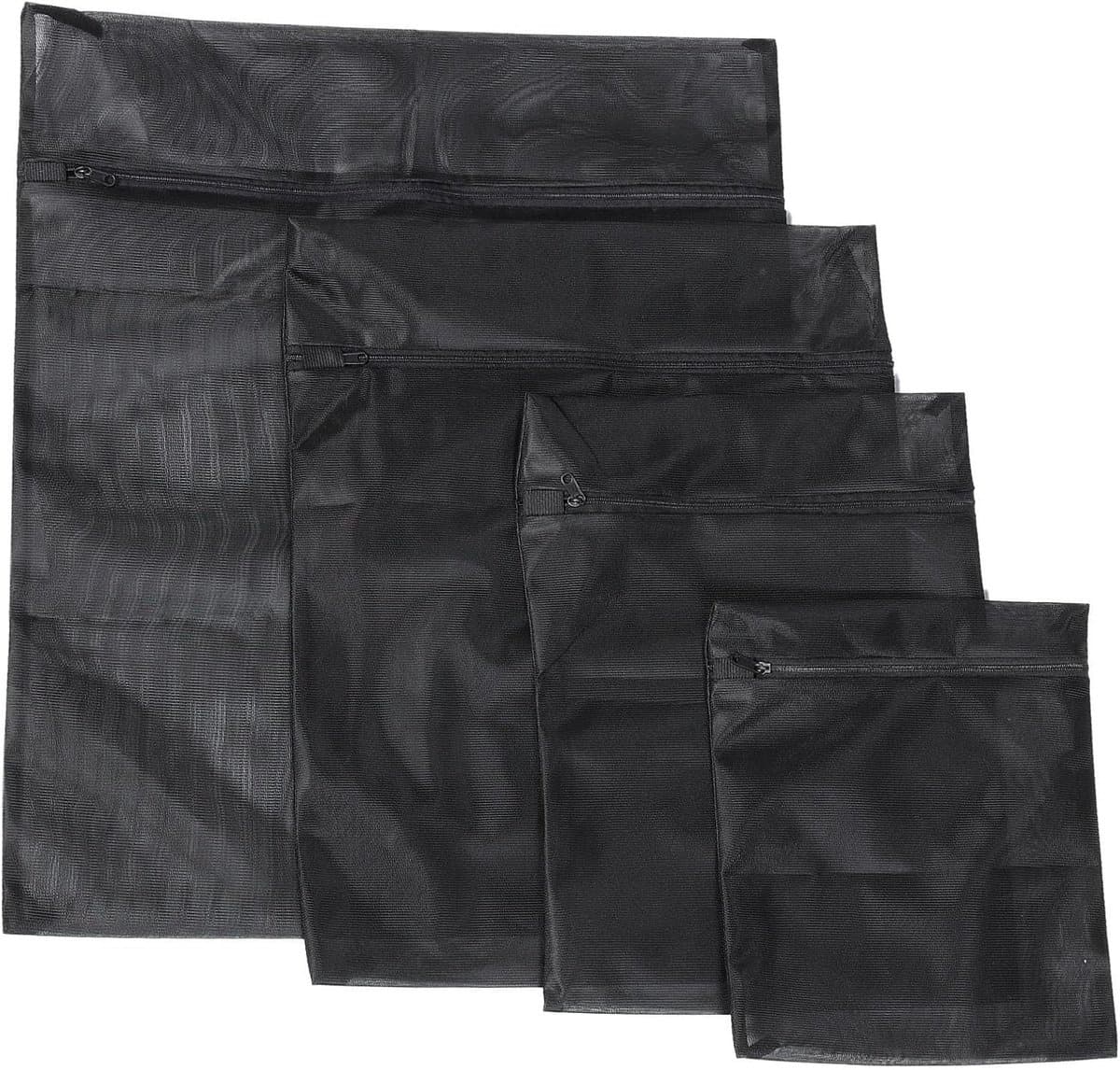4 Stuks Mini Mesh Pockets met Rits - Waszakken voor Kleding, Wasmachine en Reisopslag — afbeelding 1