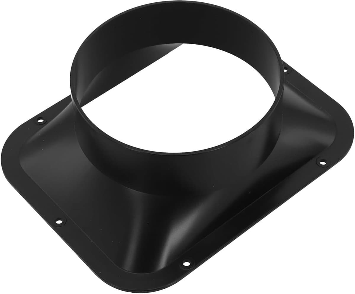 Duct Connector Flens, Vierkant naar Ronde Rechte Kanaalplaat Keuken Hood Ventilatie, Voor Koeling Verwarming Ventilatiesysteem HVAC (150MM) — afbeelding 1