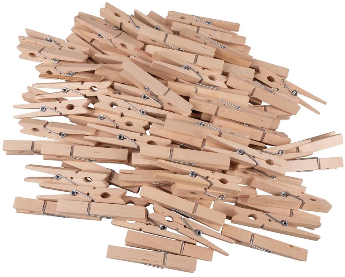 Wasknijpers, FSC 100%, 7,2cm, zak 100 stuks, 64587505 — afbeelding 1