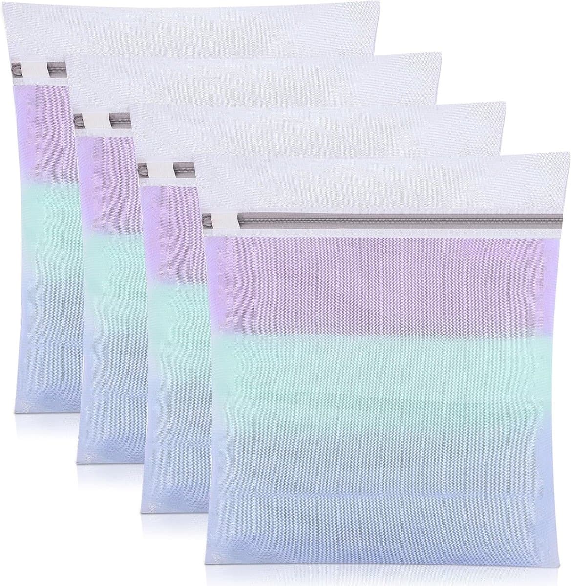 SnelShoppen - 4 Stuks Wasnet voor Wasmachine, 30 x 40cm Waszak met Rits voor Kleding, Ondergoed, Babykleding, Delicate Kleding Bescherming — afbeelding 1
