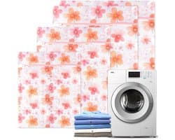 Set van 4 Waszakken in Diverse Maten met Rits voor Ondergoed, Kleding en Babykleding