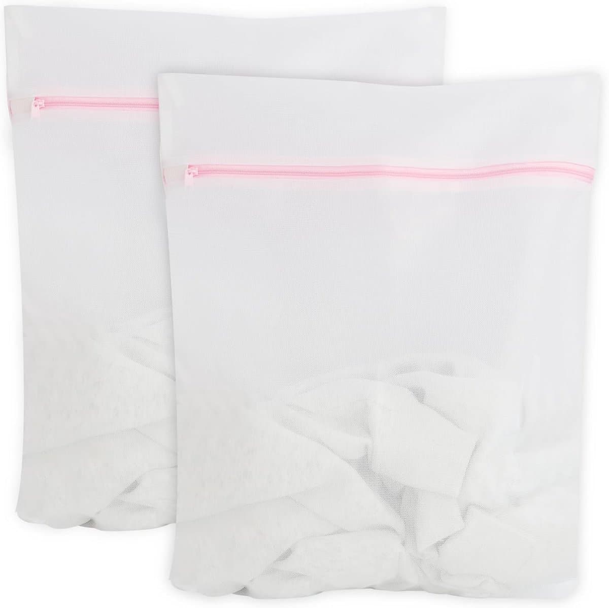 SnelShoppen - Set van 2 Wasnetten voor Wasmachine, Premium Waszak, 40 x 50 cm, Wasnet met Verborgen Rits, Bescherming Tegen Deformatie en Kreuken, Was — afbeelding 1