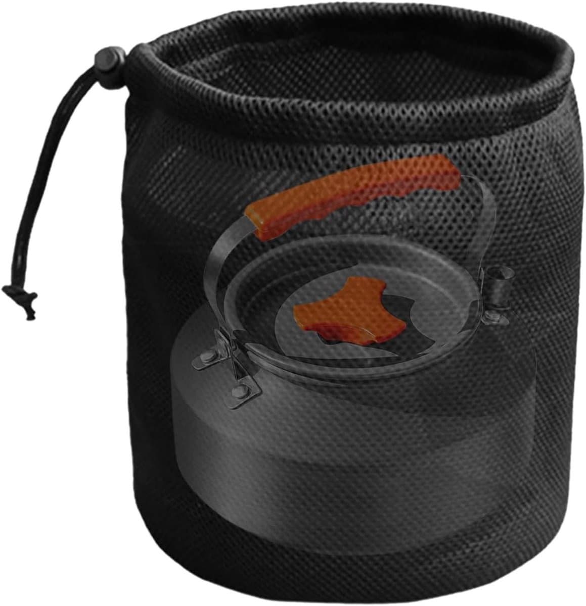 Wasknijperzakhouder - Pennenhouder Mesh Tas - Wastaken Organiseren - Ademend Mesh Ontwerp - 19 x 25 cm - Zwart — afbeelding 1
