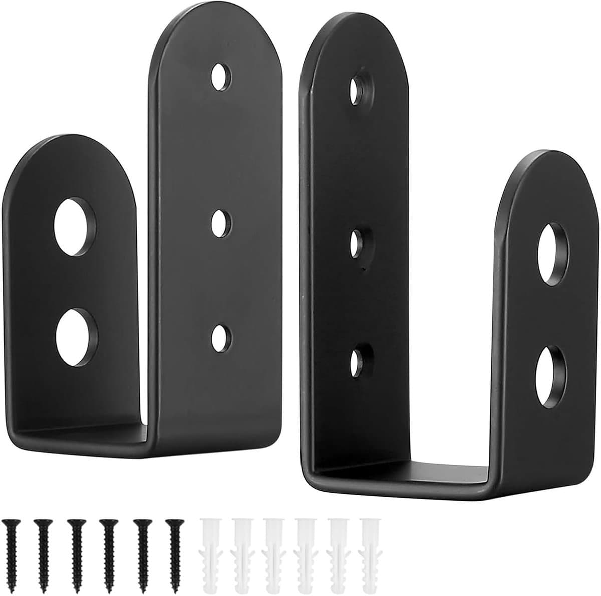 Deurframe beugels 2 x 4 - staal - U-vormige veiligheidssluiting - voor extra beveiliging - ShopVlot — afbeelding 1