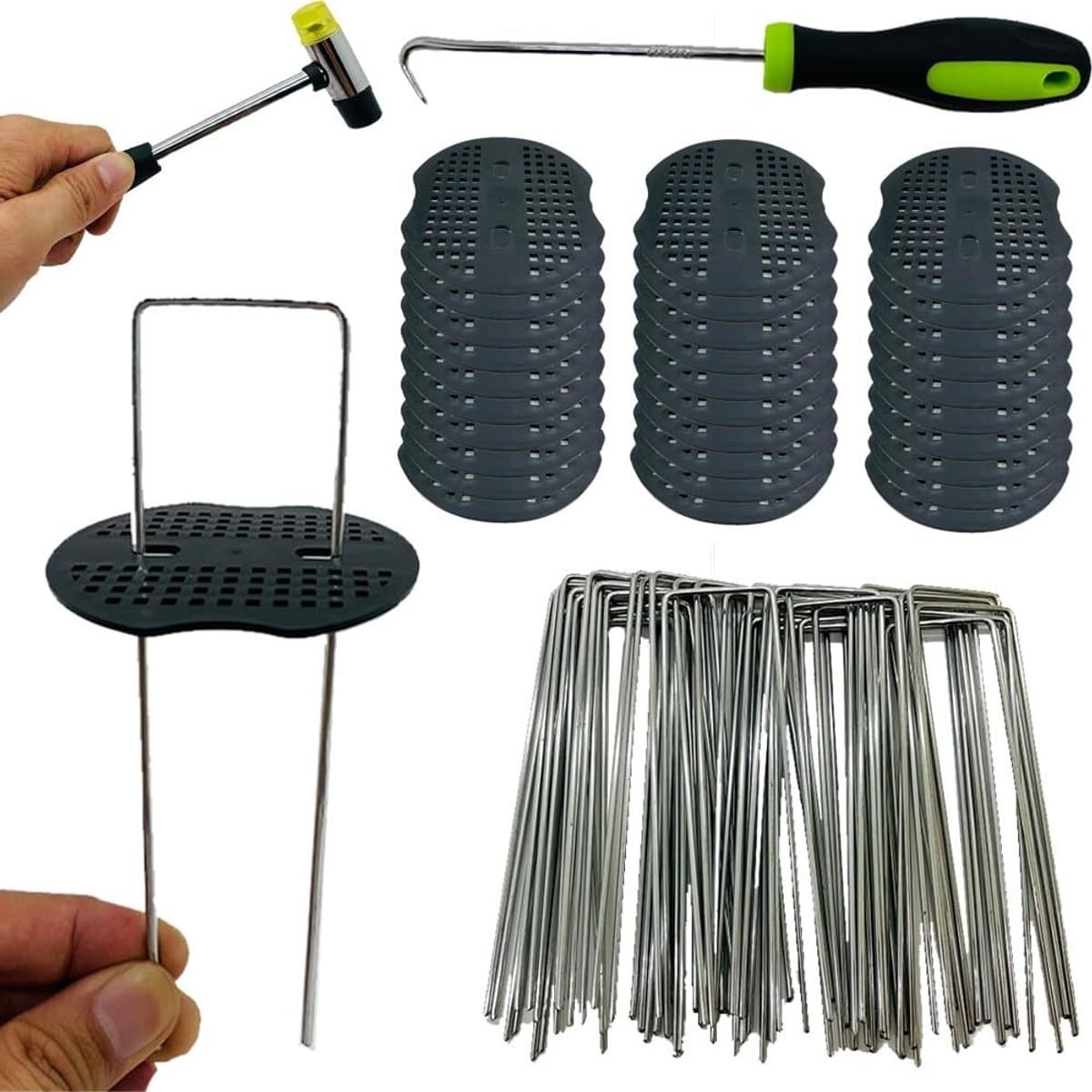 Omgoods - Set van 50 Grondankers voor Onkruiddoek — afbeelding 1