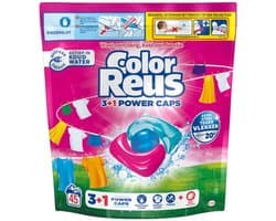 Color Reus 3+1 Power Caps - Wascapsules Wasmiddel - Gekleurde Was - 45 Wasbeurten